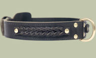 Center D-Ring Leather Collar for Great Dane
