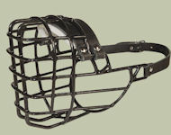Great Dane Wire Dog MUZZLE for winter