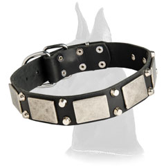 Old Style Great Dane Leather Collar