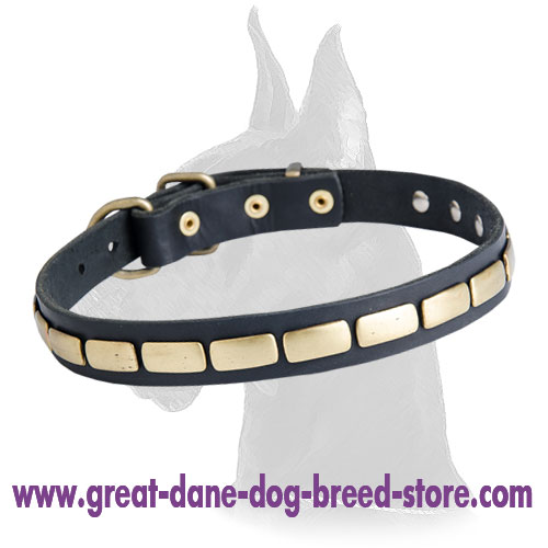 Great Dane Quality Leather Collar