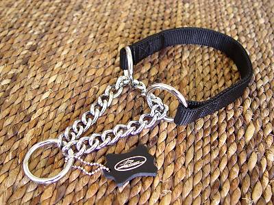 All Weather Nylon Martingale chain Dog Collar 18-26 inch collar for Great dane dog 