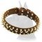Leather Collar with Spikes and Studs for Great Dane