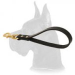 Short Leather Great Dane Leash