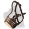 Royal Pyramids and Studs Leather Muzzle for Great Dane