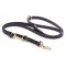 Multipurpose Black Biothane Great Dane Leash for over 7 Different Activities
