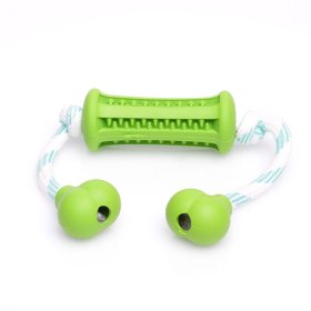 Olive High-Quality Rubber Training Dental Toy With Handles (Small 1.3” x 3.5” (3.5 cm x 9 cm))