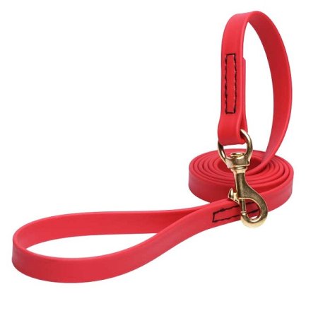 Red Waterproof Great Dane Leash Made of Biothane