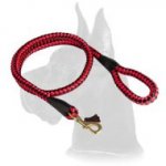 Cord nylon dog leash for large dogs like Great Dane