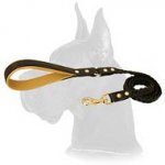 Braided Handcrafted Leather Leash for Great Dane