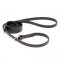 Black Biothane Great Dane Leash and Collar Combo