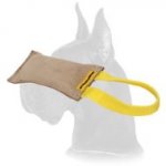 Leather Obedience Bite Tug for Great Dane