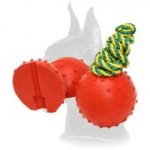 Bright dog training ball with dotted surface - Medium 2 2/3 inch(6 cm)