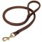 Natural Rolled Leather Dog Leash 3/4 inch for Great Dane