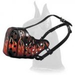 Handmade Leather Muzzle for Great Dane