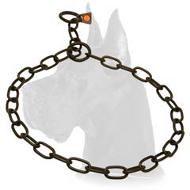 HS Black Stainlees Steel Fur Saver Collar- 1/9 inch (3 mm)