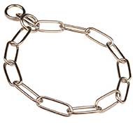 Chrome Plated Great Dane Choke Collar For Obedience Training 1/6 inch (4mm)