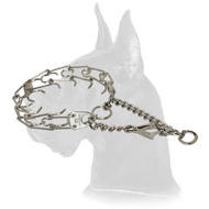 Chrome Plated Pinch Prong Collar with Swivel and Small Snap Hook - 1/11 inch (2.25 mm)