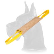 Ultra Leather Dog Tug Toy with 2 handle for Great Dane