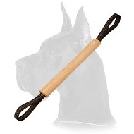 Hard Dog Leather Bite Tug for Great Dane puppies