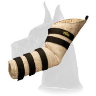 Puppy sleeve made of strong yet safe jute for Great Dane