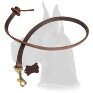Dog Training Tabs-Leather Leash Tab for Great Dane