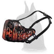 Handmade Leather Muzzle for Great Dane