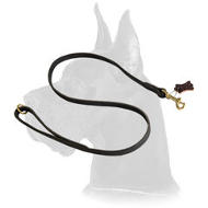 Handcrafted Leather Dog Leash with Brass Snap Hook