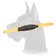 "Firm Bite" Great Dane Leather Tug