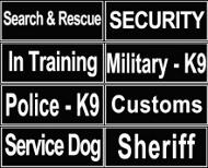 Patches for Great Dane Nylon Harnesses and Collars