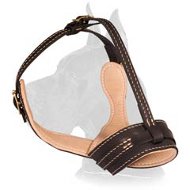 Durable Leather Muzzle for Great Dane