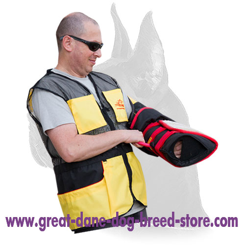 Velcro Closure on Boxer Bite Sleeve