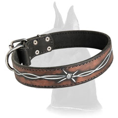 Exclusive Great Dane Leather Collar