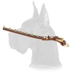 Unique Great Dane Leather Dog Collar