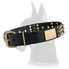 Marvellous Great Dane Leather Dog Collar