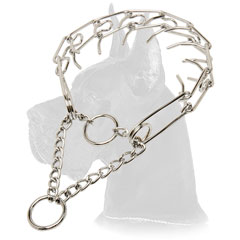 Pinch Collar Made of Chrome Plated Steel