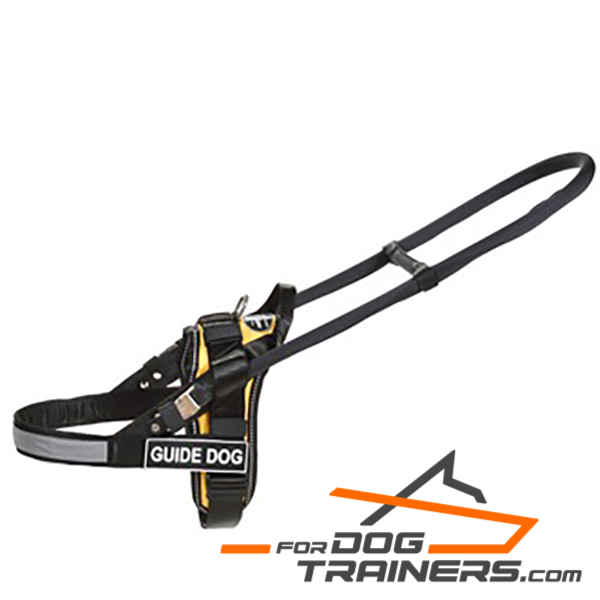 Refective Guide Dog Harness Black