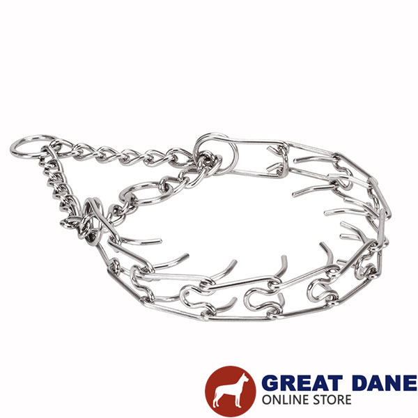 Stainless steel pinch collar for ill behaved dogs