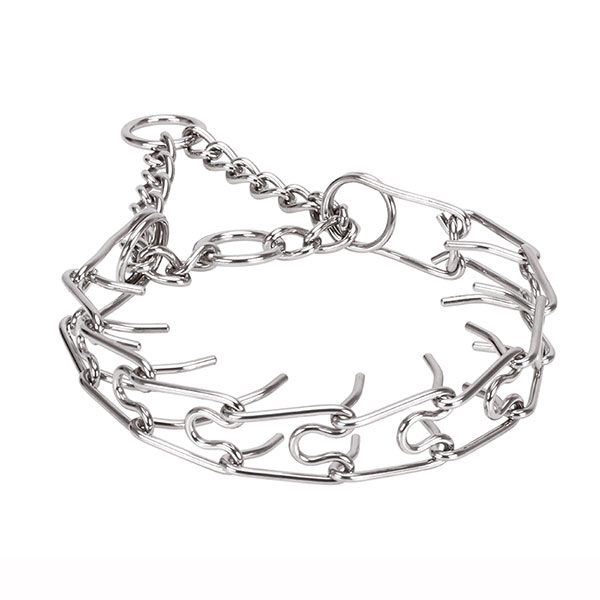 Rust proof stainless steel dog prong collar with removable links