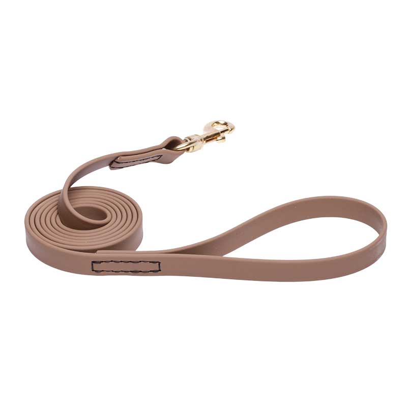 Khaki Waterproof Great Dane Leash Made of Biothane
