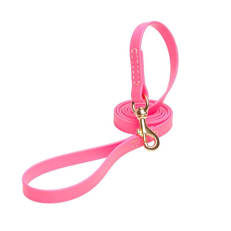 Pink Waterproof Great Dane Leash Made of Biothane - Click Image to Close