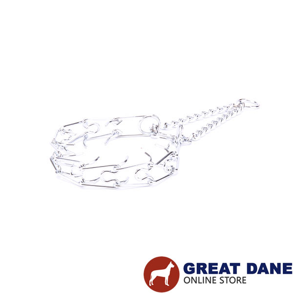 Finest quality chrome plated pinch collar for training