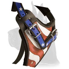 Great Dane Leather Harness