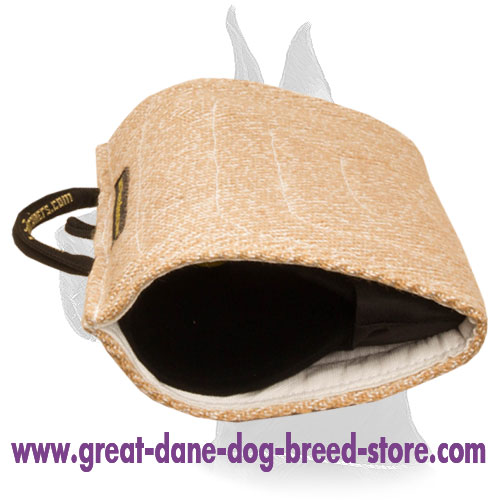 Two Handled Jute Bite Builder for Great Dane Bite Grip Training - Click Image to Close