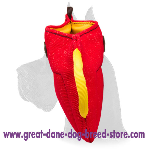 French Linen Bite Builder for Training Full Mouth Bite Grip in Puppies