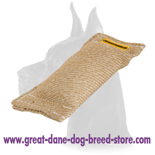Puppy Jute Bite Tug Without Handles for Great Dane