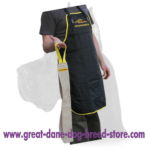 Dog Bite Rag with handle for Great Dane Puppy Prey Drive Training