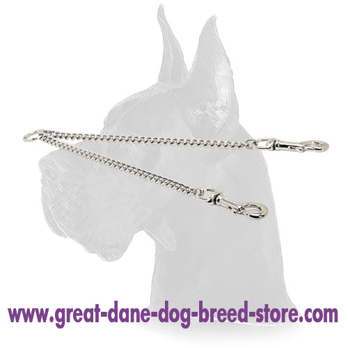 Chain 2 Dog Coupler for Great Dane Dog Leashes - Click Image to Close