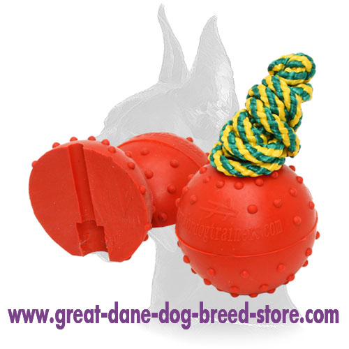 Bright dog training ball with dotted surface - Medium 2 2/3 inch(6 cm)