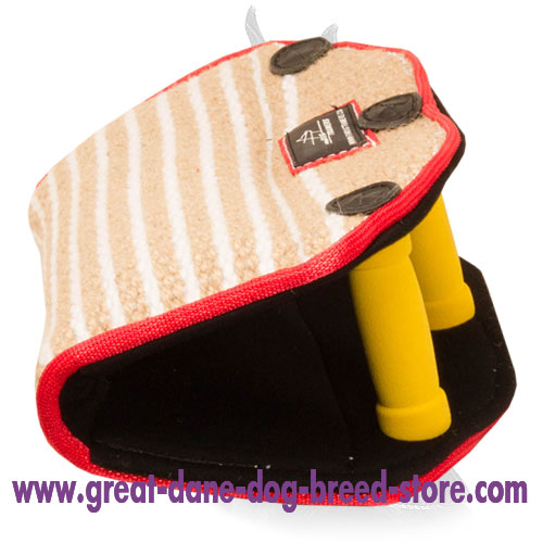 Order Now Puppy Bite Builder w/h 3 handle made of jute-Wedge Tug