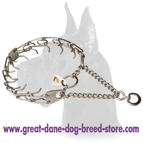 Classic HS Pinch Prong Collar of Stainless Steel - 1/8 inch (3.25 mm)